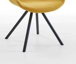 2 X Stuhl "Meran" In Gelb Und Metallgestell Schwarz Esszimmerstuhl 2er Set 8 2 X Stuhl "Meran" In Gelb Und Metallgestell Schwarz Esszimmerstuhl 2er Set -Wohnwelt Verkauf 9045 2