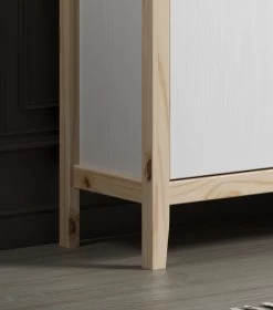 Kommode "Latera" In Massivholz Kiefer Weiß Lackiert Wohn- Und Esszimmer Sideboard 78 X 79 Cm -Wohnwelt Verkauf 9098 3
