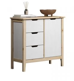 Kommode "Latera" In Massivholz Kiefer Weiß Lackiert Wohn- Und Esszimmer Sideboard 78 X 79 Cm -Wohnwelt Verkauf 9098 9