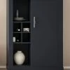Kommode "Ribera" In Grau Und Wotan Eiche Landhaus Wohn- Und Esszimmer Highboard 107 X 146 Cm -Wohnwelt Verkauf 9101 1