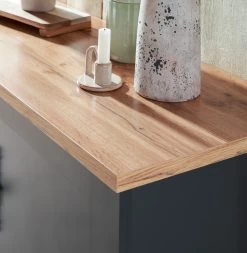 Kommode "Ribera" In Grau Und Wotan Eiche Landhaus Wohn- Und Esszimmer Highboard 107 X 146 Cm -Wohnwelt Verkauf 9101 3