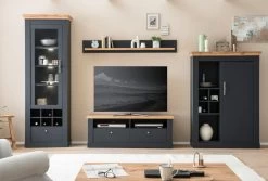 Kommode "Ribera" In Grau Und Wotan Eiche Landhaus Wohn- Und Esszimmer Highboard 107 X 146 Cm -Wohnwelt Verkauf 9101 6