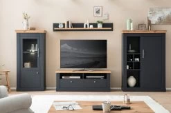 TV-Lowboard "Ribera" In Grau Und Wotan Eiche Landhaus TV Unterteil 135 X 51 Cm 17 TV-Lowboard "Ribera" In Grau Und Wotan Eiche Landhaus TV Unterteil 135 X 51 Cm -Wohnwelt Verkauf 9106 6