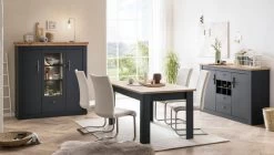 TV-Lowboard "Ribera" In Grau Und Wotan Eiche Landhaus TV Unterteil 135 X 51 Cm 19 TV-Lowboard "Ribera" In Grau Und Wotan Eiche Landhaus TV Unterteil 135 X 51 Cm -Wohnwelt Verkauf 9106 8