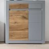 Kommode "Tamaris" In Platingrau Matt Und Zinneiche Wohn- Und Esszimmer Highboard 100 X 113 Cm -Wohnwelt Verkauf 9129 1