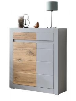 Kommode "Tamaris" In Platingrau Matt Und Zinneiche Wohn- Und Esszimmer Highboard 100 X 113 Cm 18 Kommode "Tamaris" In Platingrau Matt Und Zinneiche Wohn- Und Esszimmer Highboard 100 X 113 Cm -Wohnwelt Verkauf 9129 8