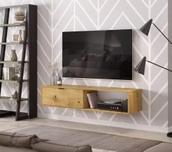 TV Lowboard "Easy" In Artisan Eiche TV Unterteil Hängend Oder Stehend 150 Cm -Wohnwelt Verkauf 9160 4