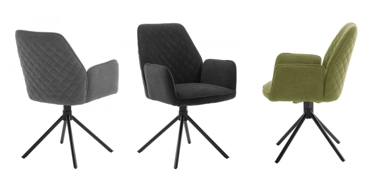 2 X Stuhl "Acandi" In Olive Chenille-Optik Mit Armlehne 180° Drehbar Esszimmerstuhl 2er Set Mit Komfortsitzhöhe 3 2 X Stuhl "Acandi" In Olive Chenille-Optik Mit Armlehne 180° Drehbar Esszimmerstuhl 2er Set Mit Komfortsitzhöhe