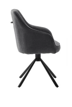 2 X Stuhl "Kasama" In Anthrazit Mit Armlehne 180° Drehbar Esszimmerstuhl 2er Set Mit Taschenfederkern 9 2 X Stuhl "Kasama" In Anthrazit Mit Armlehne 180° Drehbar Esszimmerstuhl 2er Set Mit Taschenfederkern -Wohnwelt Verkauf 9189 2