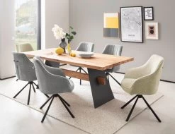 2 X Stuhl "Kasama" In Anthrazit Mit Armlehne 180° Drehbar Esszimmerstuhl 2er Set Mit Taschenfederkern 12 2 X Stuhl "Kasama" In Anthrazit Mit Armlehne 180° Drehbar Esszimmerstuhl 2er Set Mit Taschenfederkern -Wohnwelt Verkauf 9189 5