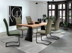 2 X Stuhl "Zapara" In Olive Mikrofaser Freischwinger Esszimmerstuhl 2er Set Mit Komfortsitzhöhe 11 2 X Stuhl "Zapara" In Olive Mikrofaser Freischwinger Esszimmerstuhl 2er Set Mit Komfortsitzhöhe -Wohnwelt Verkauf 9208 4