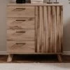 Kommode "Wellington" In Schweden Eiche Mit 3D-Reliefoptik Wohn- Und Esszimmer Sideboard 84 X 85 Cm 2 Kommode "Wellington" In Schweden Eiche Mit 3D-Reliefoptik Wohn- Und Esszimmer Sideboard 84 X 85 Cm -Wohnwelt Verkauf 9209 1