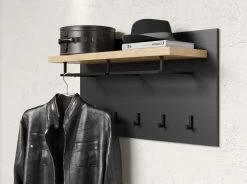 Garderobenpaneel "Synnax" In Grau Und Evoke Eiche Wandgarderobe 90 X 50 Cm -Wohnwelt Verkauf 9294 4