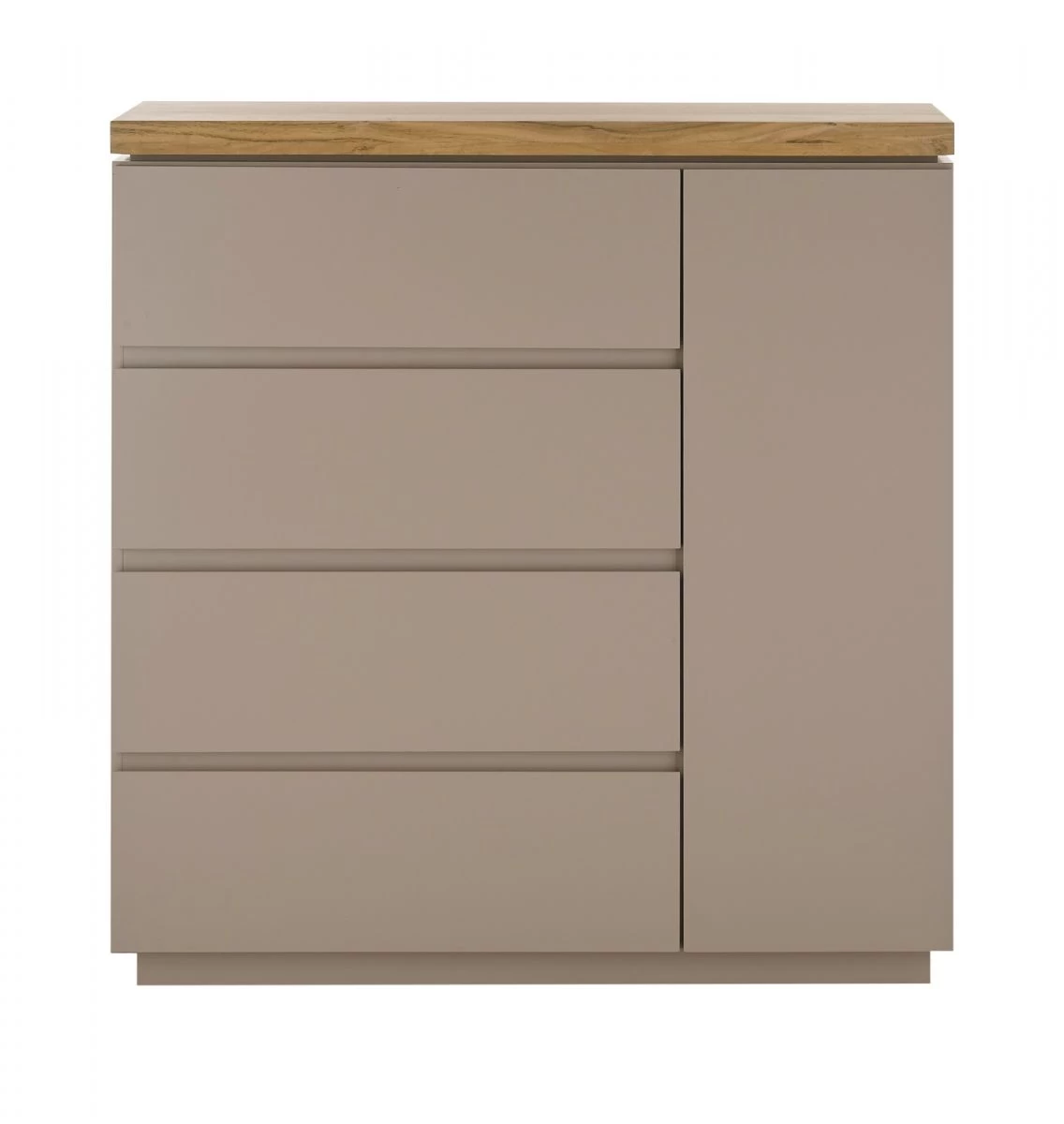 Kommode "Palamos" In Warmgrau Matt Lackiert Und Akazie Massiv Wohn- Und Esszimmer Sideboard 100 Cm 10 Kommode "Palamos" In Warmgrau Matt Lackiert Und Akazie Massiv Wohn- Und Esszimmer Sideboard 100 Cm – Bild 8