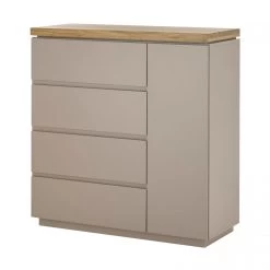 Kommode "Palamos" In Warmgrau Matt Lackiert Und Akazie Massiv Wohn- Und Esszimmer Sideboard 100 Cm 20 Kommode "Palamos" In Warmgrau Matt Lackiert Und Akazie Massiv Wohn- Und Esszimmer Sideboard 100 Cm -Wohnwelt Verkauf 9385 9