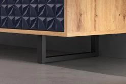 TV-Lowboard "Sentra" In Blau Matt Mit 3-D Struktur Und Eiche Artisan TV-Unterteil 184 Cm 13 TV-Lowboard "Sentra" In Blau Matt Mit 3-D Struktur Und Eiche Artisan TV-Unterteil 184 Cm -Wohnwelt Verkauf 9460 3