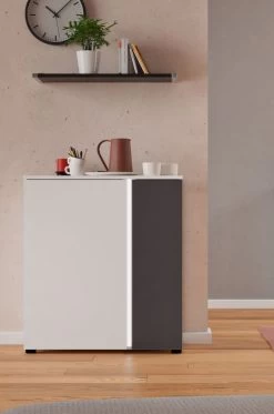 Kommode "Kato" In Weiß Und Grau Wohn- Und Esszimmer Sideboard Inklusive Frontbeleuchtung 75 X 84 Cm 16 Kommode "Kato" In Weiß Und Grau Wohn- Und Esszimmer Sideboard Inklusive Frontbeleuchtung 75 X 84 Cm -Wohnwelt Verkauf 9594 6