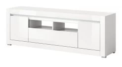 TV-Lowboard "Eos" In Weiß Hochglanz TV Unterteil In Komforthöhe Und LED Beleuchtung Inklusive 173 X 59 Cm -Wohnwelt Verkauf 9649 5