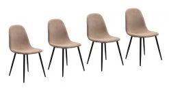 4 X Stuhl "Anya" In Braun Cord Und Schwarz 4-Fußstuhl Küchen- Und Esszimmerstuhl 4er Set 15 4 X Stuhl "Anya" In Braun Cord Und Schwarz 4-Fußstuhl Küchen- Und Esszimmerstuhl 4er Set -Wohnwelt Verkauf 9726 7