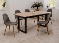 4 X Stuhl "Anya" In Grau Cord 4-Fußstuhl Küchen- Und Esszimmerstuhl 4er Set 13 4 X Stuhl "Anya" In Grau Cord 4-Fußstuhl Küchen- Und Esszimmerstuhl 4er Set -Wohnwelt Verkauf 9727 5