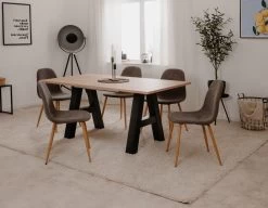 4 X Stuhl "Anya" In Grau Cord 4-Fußstuhl Küchen- Und Esszimmerstuhl 4er Set 14 4 X Stuhl "Anya" In Grau Cord 4-Fußstuhl Küchen- Und Esszimmerstuhl 4er Set -Wohnwelt Verkauf 9727 6