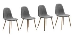 4 X Stuhl "Anya" In Grau Cord 4-Fußstuhl Küchen- Und Esszimmerstuhl 4er Set 15 4 X Stuhl "Anya" In Grau Cord 4-Fußstuhl Küchen- Und Esszimmerstuhl 4er Set -Wohnwelt Verkauf 9727 7