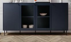 Sideboard "Caracas" In Blau Wohn- Und Esszimmer Kommode 180 X 90 Cm