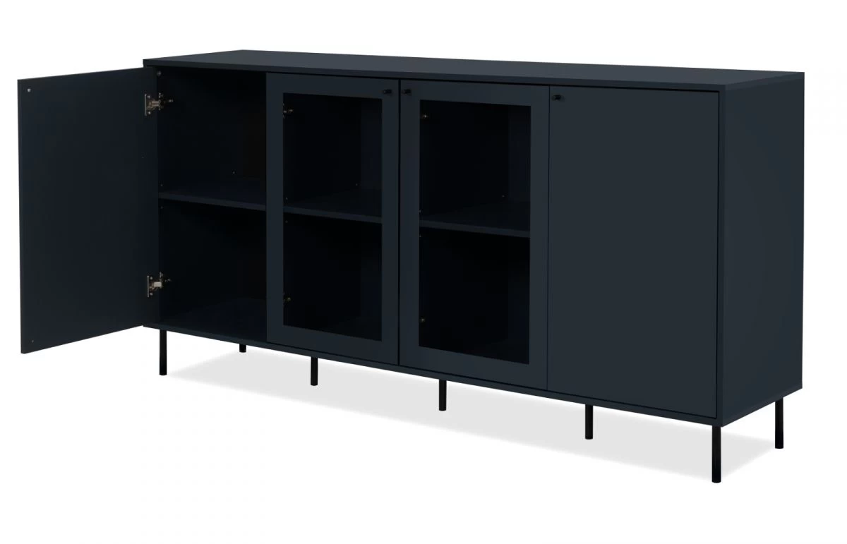 Sideboard "Caracas" In Blau Wohn- Und Esszimmer Kommode 180 X 90 Cm 10 Sideboard "Caracas" In Blau Wohn- Und Esszimmer Kommode 180 X 90 Cm – Bild 8