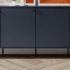 Sideboard "Caracas" In Blau Wohn- Und Esszimmer Kommode 180 X 68 Cm -Wohnwelt Verkauf 9781 1