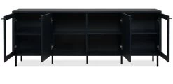Sideboard "Caracas" In Blau Wohn- Und Esszimmer Kommode 180 X 68 Cm -Wohnwelt Verkauf 9781 10