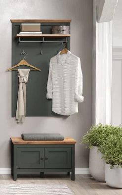 Garderobenpaneel "Stanton" In Grün Und Evoke Eiche Landhaus Wandgarderobe 77 X 123 Cm 14 Garderobenpaneel "Stanton" In Grün Und Evoke Eiche Landhaus Wandgarderobe 77 X 123 Cm -Wohnwelt Verkauf 9790 5