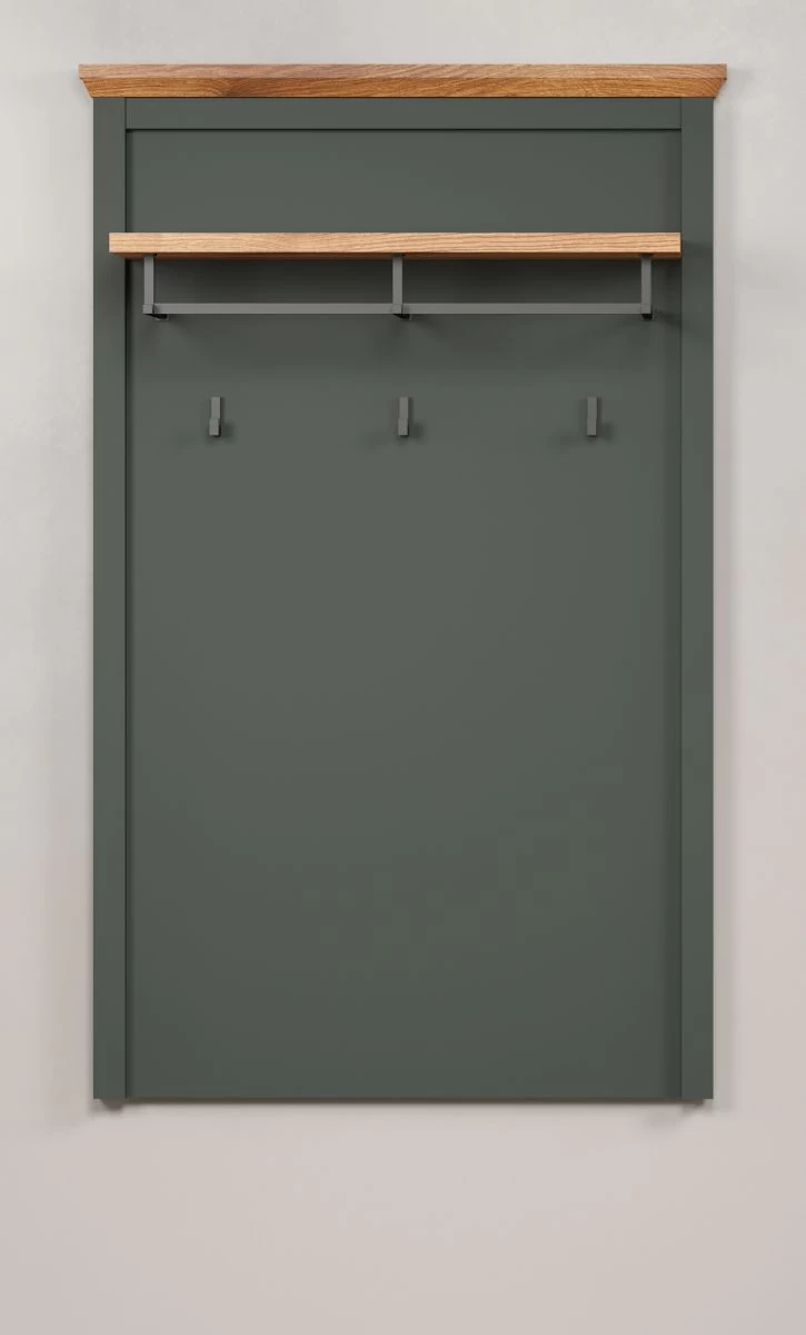 Garderobenpaneel "Stanton" In Grün Und Evoke Eiche Landhaus Wandgarderobe 77 X 123 Cm 10 Garderobenpaneel "Stanton" In Grün Und Evoke Eiche Landhaus Wandgarderobe 77 X 123 Cm – Bild 8