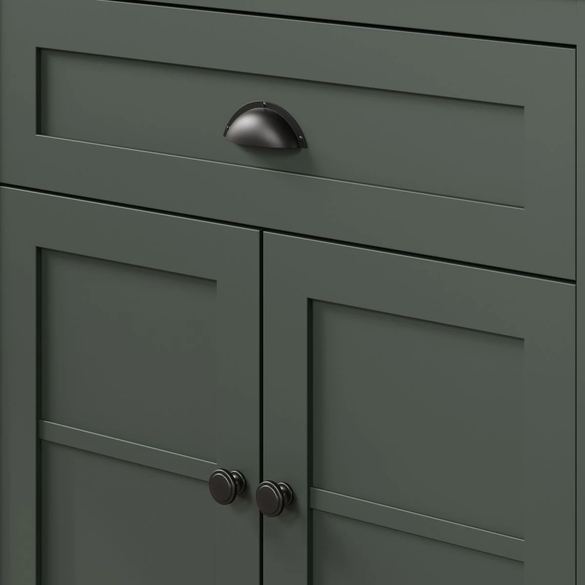 Garderobe Set 5-teilig "Stanton" In Grün Und Evoke Eiche Landhaus Garderobenkombination 261 X 198 Cm 4 Garderobe Set 5-teilig "Stanton" In Grün Und Evoke Eiche Landhaus Garderobenkombination 261 X 198 Cm – Bild 2