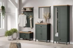 Garderobe Set 5-teilig "Stanton" In Grün Und Evoke Eiche Landhaus Garderobenkombination 261 X 198 Cm 17 Garderobe Set 5-teilig "Stanton" In Grün Und Evoke Eiche Landhaus Garderobenkombination 261 X 198 Cm -Wohnwelt Verkauf 9793 6