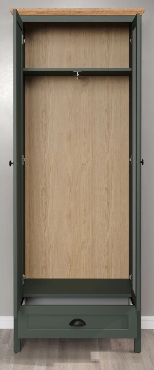 Garderobe Set 5-teilig "Stanton" In Grün Und Evoke Eiche Landhaus Garderobenkombination 261 X 198 Cm 10 Garderobe Set 5-teilig "Stanton" In Grün Und Evoke Eiche Landhaus Garderobenkombination 261 X 198 Cm – Bild 8