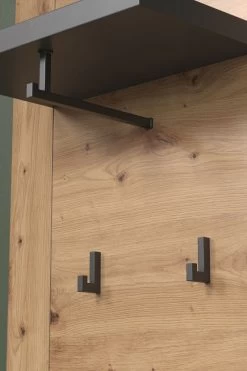 Garderobenpaneel "Follow" In Artisan Eiche Und Matera Grau Wandgarderobe 62 X 199 Cm -Wohnwelt Verkauf 9832 2