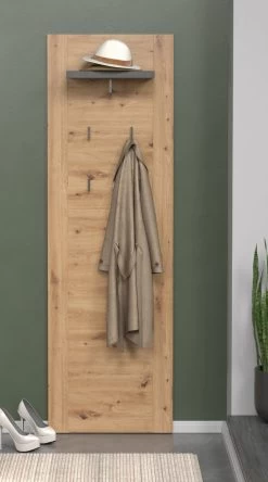 Garderobenpaneel "Follow" In Artisan Eiche Und Matera Grau Wandgarderobe 62 X 199 Cm -Wohnwelt Verkauf 9832 4