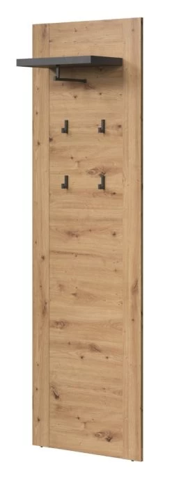 Garderobenpaneel "Follow" In Artisan Eiche Und Matera Grau Wandgarderobe 62 X 199 Cm -Wohnwelt Verkauf 9832 7