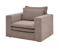 Sessel "Pesaro" In Braun Cord Loungesessel 110 Cm -Wohnwelt Verkauf 9868 6