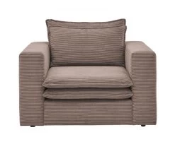 Sessel "Pesaro" In Braun Cord Loungesessel 110 Cm -Wohnwelt Verkauf 9868 7