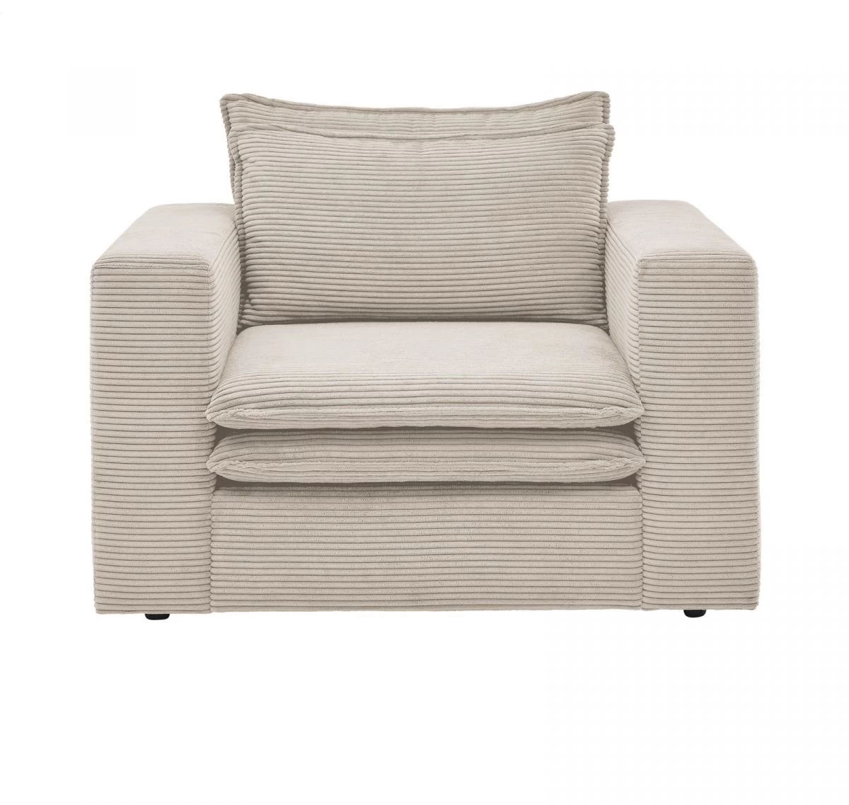 Sessel "Pesaro" In Beige Cord Loungesessel 110 Cm 9 Sessel "Pesaro" In Beige Cord Loungesessel 110 Cm – Bild 7