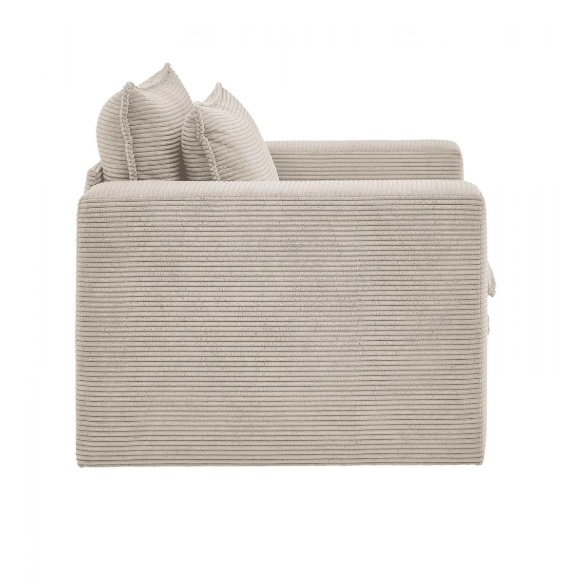 Sessel "Pesaro" In Beige Cord Loungesessel 110 Cm 11 Sessel "Pesaro" In Beige Cord Loungesessel 110 Cm – Bild 9