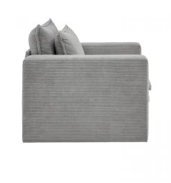 Sessel "Pesaro" In Hellgrau Cord Loungesessel 110 Cm -Wohnwelt Verkauf 9870 9