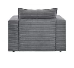 Sessel "Pesaro" In Grau Cord Loungesessel 110 Cm 19 Sessel "Pesaro" In Grau Cord Loungesessel 110 Cm -Wohnwelt Verkauf 9871 8