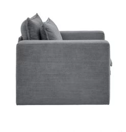 Sessel "Pesaro" In Grau Cord Loungesessel 110 Cm 20 Sessel "Pesaro" In Grau Cord Loungesessel 110 Cm -Wohnwelt Verkauf 9871 9