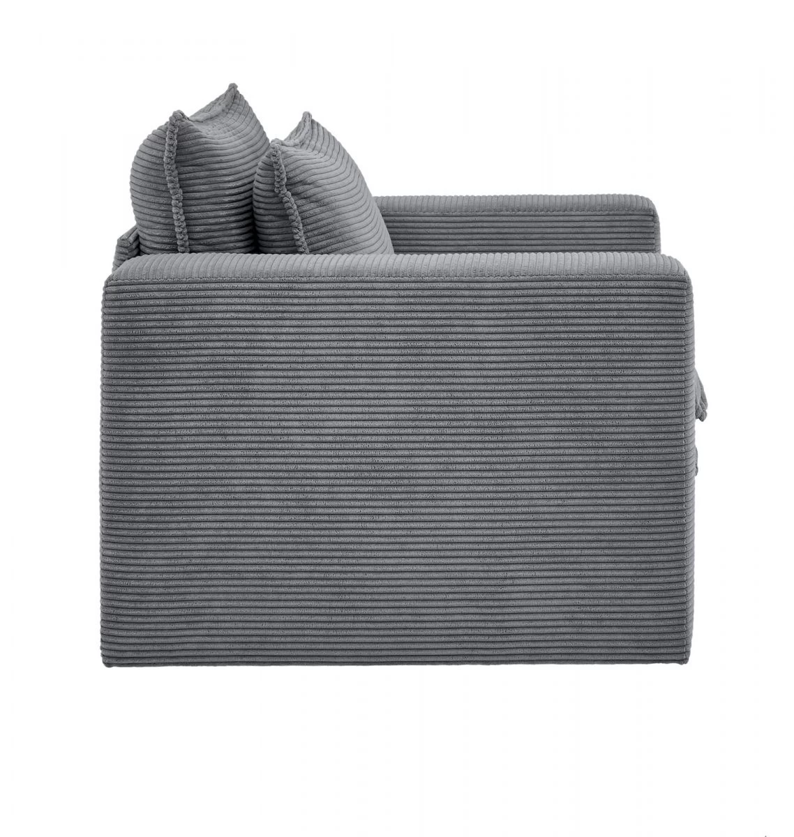 Sessel "Pesaro" In Grau Cord Loungesessel 110 Cm 11 Sessel "Pesaro" In Grau Cord Loungesessel 110 Cm – Bild 9