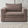 Loveseat Sessel "Pesaro" In Braun Cord Loungesessel 125 Cm -Wohnwelt Verkauf 9872 1