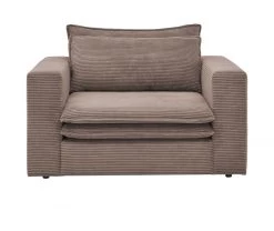Loveseat Sessel "Pesaro" In Braun Cord Loungesessel 125 Cm -Wohnwelt Verkauf 9872 7