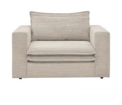 Loveseat Sessel "Pesaro" In Beige Cord Loungesessel 125 Cm -Wohnwelt Verkauf 9873 7