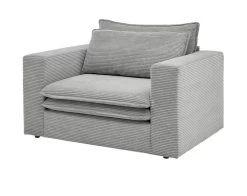 Loveseat Sessel "Pesaro" In Hellgrau Cord Loungesessel 125 Cm 17 Loveseat Sessel "Pesaro" In Hellgrau Cord Loungesessel 125 Cm -Wohnwelt Verkauf 9874 6